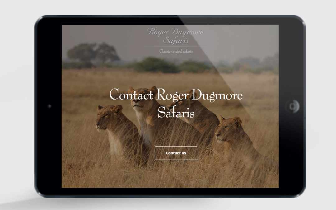 Roger Dugmore website design